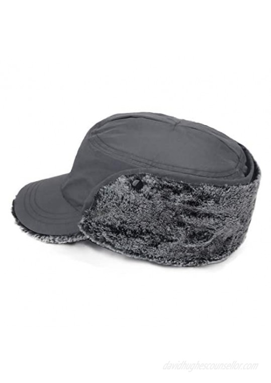 E.Joy Online Unisex Avaiator Cap Cold Weather Russian Bomber Hat Fur Ushanka Hat Winter Hunting Hat