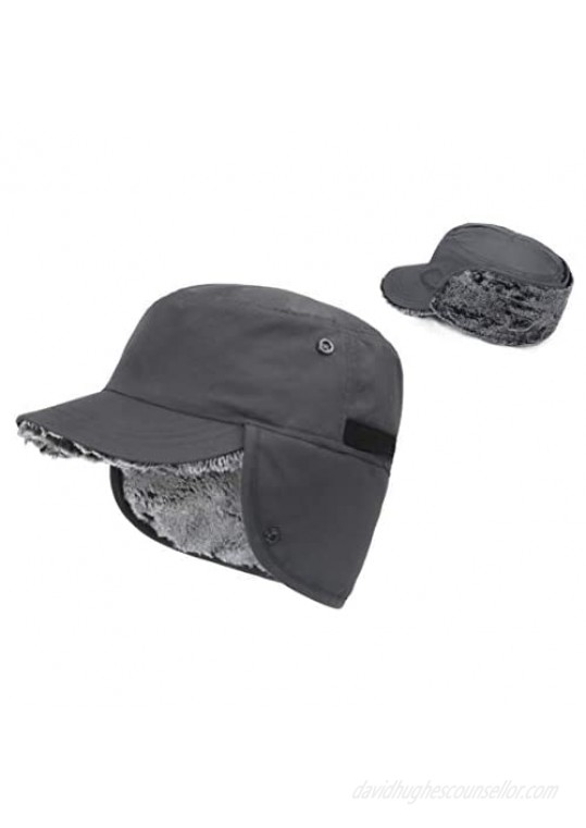 E.Joy Online Unisex Avaiator Cap Cold Weather Russian Bomber Hat Fur Ushanka Hat Winter Hunting Hat