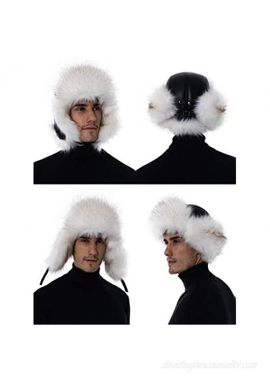 Soul Young Trapper Russian Trooper Fur Winter Skiing Warm Hat Cap Women Men Unisex Windproof Black White