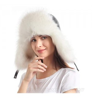 Soul Young Trapper Russian Trooper Fur Winter Skiing Warm Hat Cap Women Men Unisex Windproof Black White