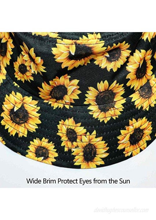 BLUBLU Women's Summer Bucket Hat Outdoor Sun UV Protection Casual Fishing Cap