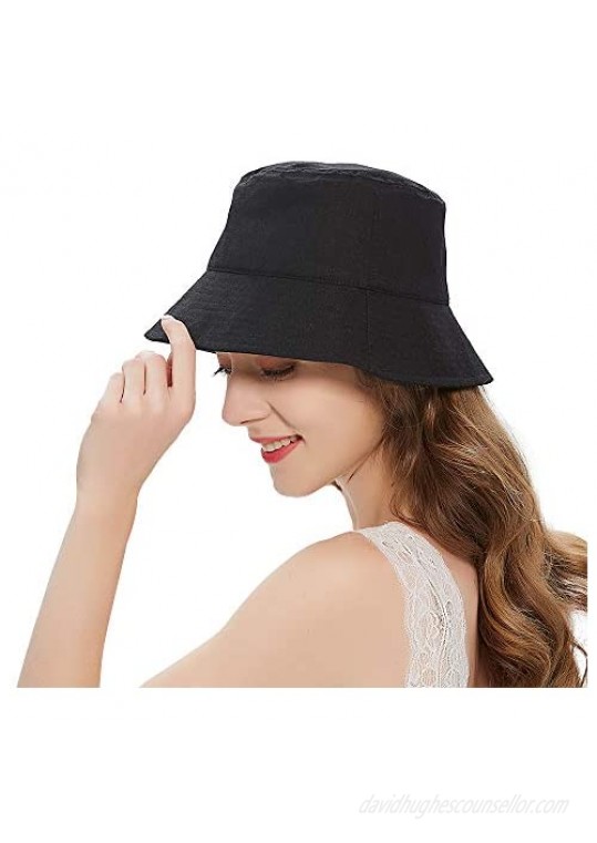 Bucket Hats for Women Summer Travel Beach Sun Hat Outdoor Cap Packable Teens Girls Bucket Hat UPF 50+
