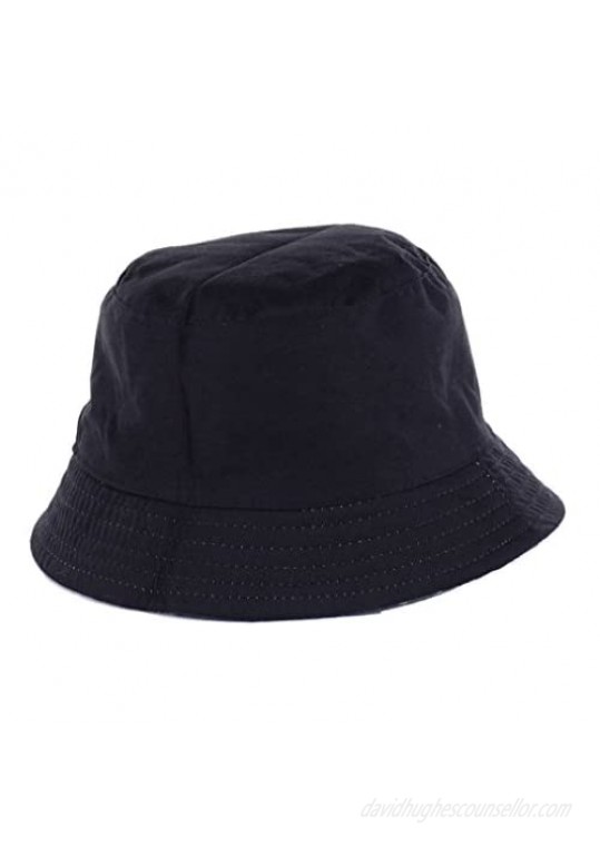 BYOS Packable Reversible Black Printed Fisherman Bucket Sun Hat Many Patterns