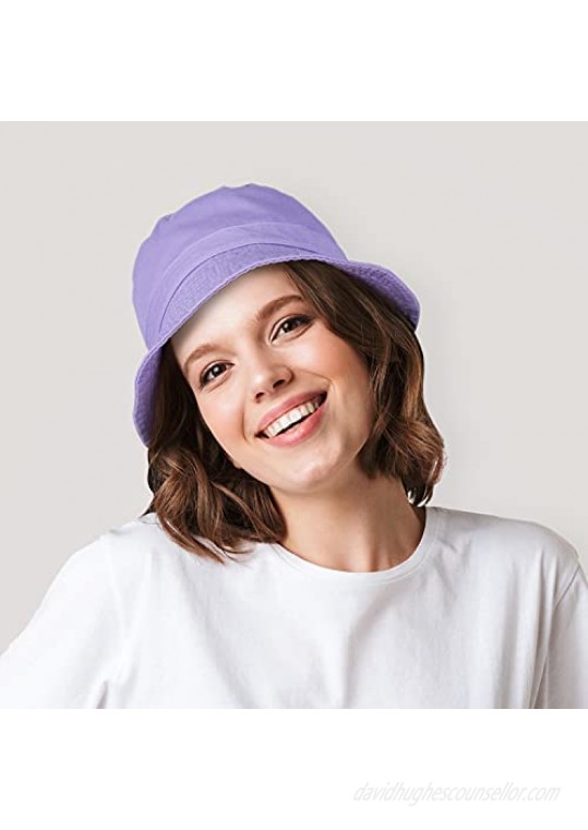 CHOK.LIDS Everyday Cotton Style Bucket Hat Unisex Trendy Lightweight Outdoor Hot Fun Summer Beach Vacation Getaway Headwear