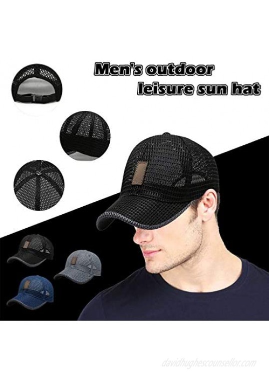 D & D Exhaust Summer Men and Women Mesh Baseball hat Two-Sided Foldable Adjustable Elasticity Fisherman Hat Bucket Cap（Black /Navy /Gray ） (Black)
