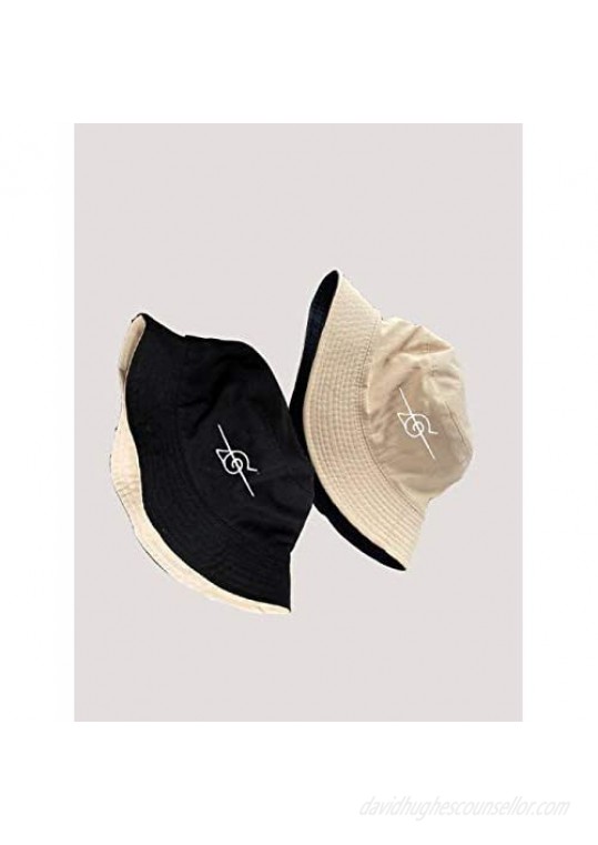 Fashion Summer Bucket Hat Naruto Embroidery Fisherman Hat Outdoor Travel Hat Tide Wild Hat Hip-Hop Hat Panama