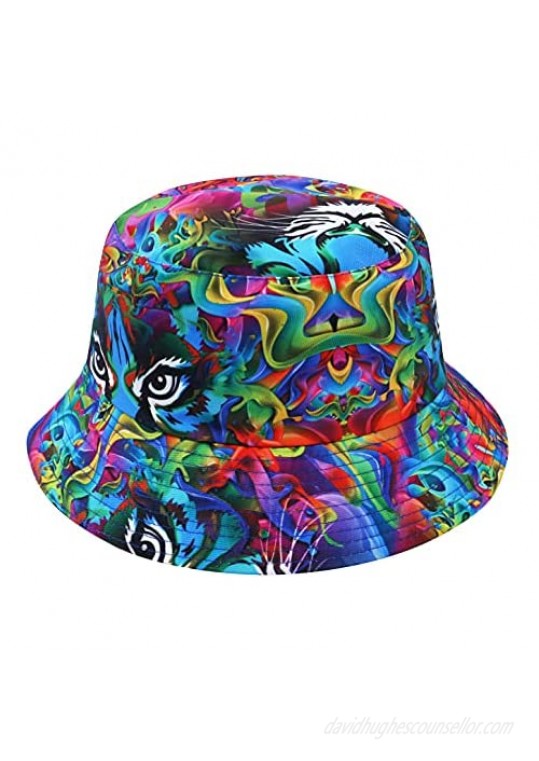 GREEVIS Unisex Bucket Hat for Women Men Teens Packable Summer Travel Bucket Beach Sun Hat Outdoor Cap