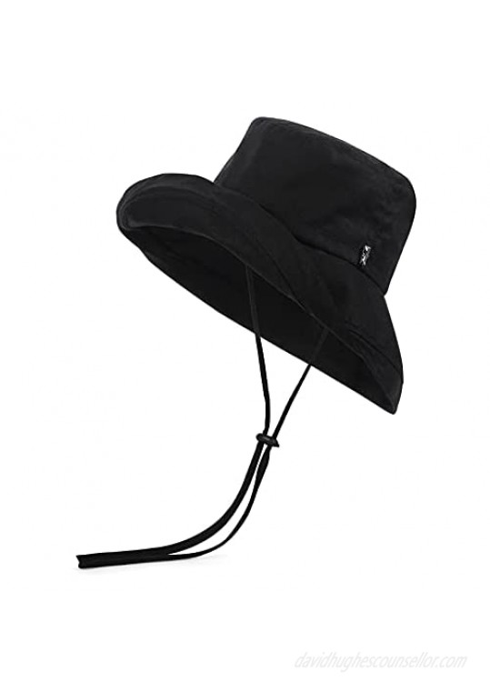 H.Busque Sun Hats Bucket Hat for Women with UV Protection Foldable Wide Brim Beach Safari Fishing Cap