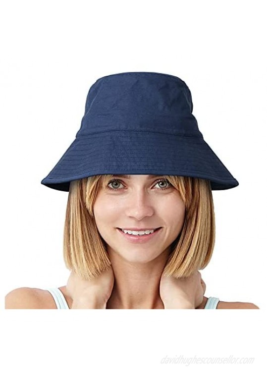 KLLENAKIY Beach Sun Hat for Women Summer Travel Bucket Hat