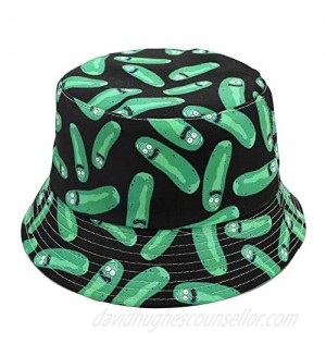 Quanhaigou Bucket Hat for Men Women Packable Reversible Printed Sun Hats Fisherman Outdoor Summer Travel Hiking Beach Caps
