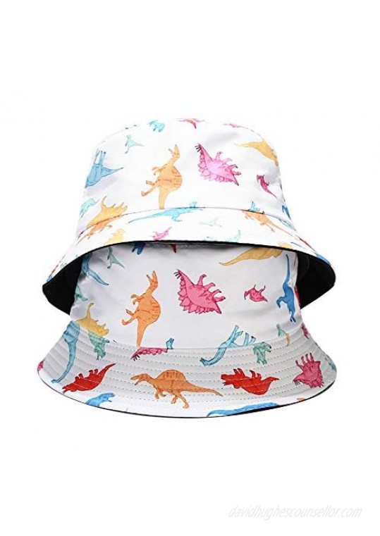 Quanhaigou Unisex Sun Hats Cotton Beach Bucket Hat for Men Women Summer Outdoor Boy's Girls Boonie Cap Breathable Packable
