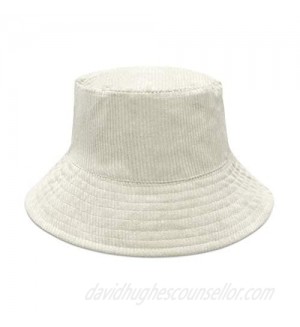 Zenssia Unisex Corduroy Bucket Hat - Lightweight Packable Summer Sun Hat for Beach and Travel