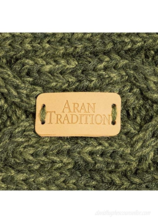 Aran Traditions Aran Cable Knit Headband (Dark Green)