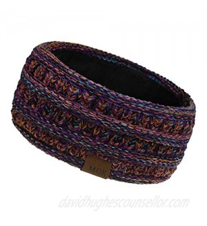 Camidy Knit Ear Warmer Headband for Women  Winter Warm Fleece Lined Headband Head Wrap