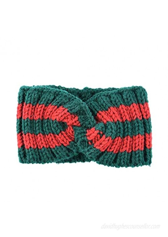 Chunky Knit Headbands Winter Braided Headband Ear Warmer Crochet Head Wraps for Women Girls