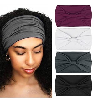 DRESHOW 1950's Vintage Modern Style Elastic Women Turban Headbands Twisted Cute Hair Band Accessories