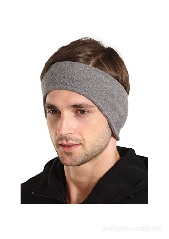 Ear Warmer Headband - Winter Fleece Ear Cover for Men & Women - Warm & Cozy Cold Weather Ear Muffs for Running & Cycling