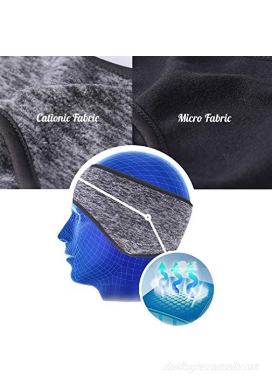 hikevalley Thermal Ear Warmer Cover Headband Headwrap Sports Fleece Earmuffs