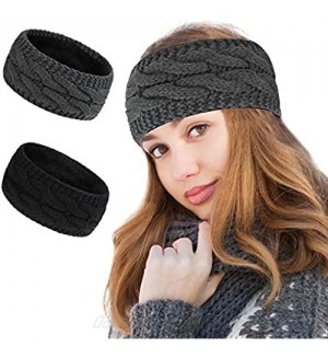 Styla Hair Thick Knit Fleece Lined Winter Headband
