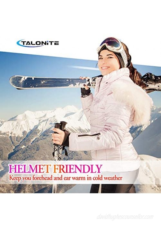 TALONITE Womens Running Ear Warmer Ponytail Headband - (1 Pack/ 2 Pack/ 3 Pack) - Perfect for Winter Outdoor Sports