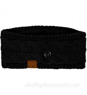 Winter CC Confetti Warm Fuzzy Fleece Lined Thick Knit Headband Headwrap Hat Cap