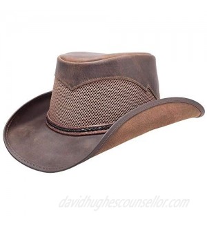 American Hat Makers Durango Leather Mesh Cowboy Hat — Handcrafted  Breathable