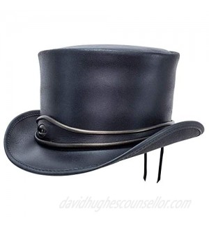 American Hat Makers El Dorado Top Hat with Eye Band — Handcrafted  Genuine Leather  UV Sun Protection