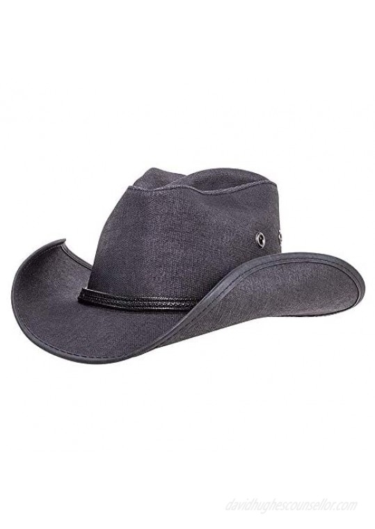 American Hat Makers Stockade Vegan Cowboy Hat — Handcrafted  Waxed Cotton  Waterproof