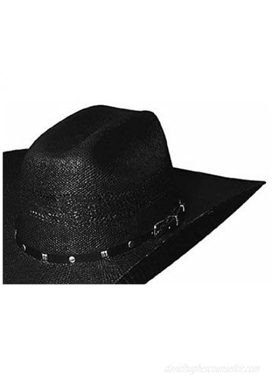 Bullhide Montecarlo Hats - Black Arrow - 20X Bangora Straw Western Cowboy Hat