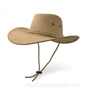 Cowboy Hat  Sun Hat Faux Felt Leather Suede Travel Cap Western Hat Outdoor Sun Protect