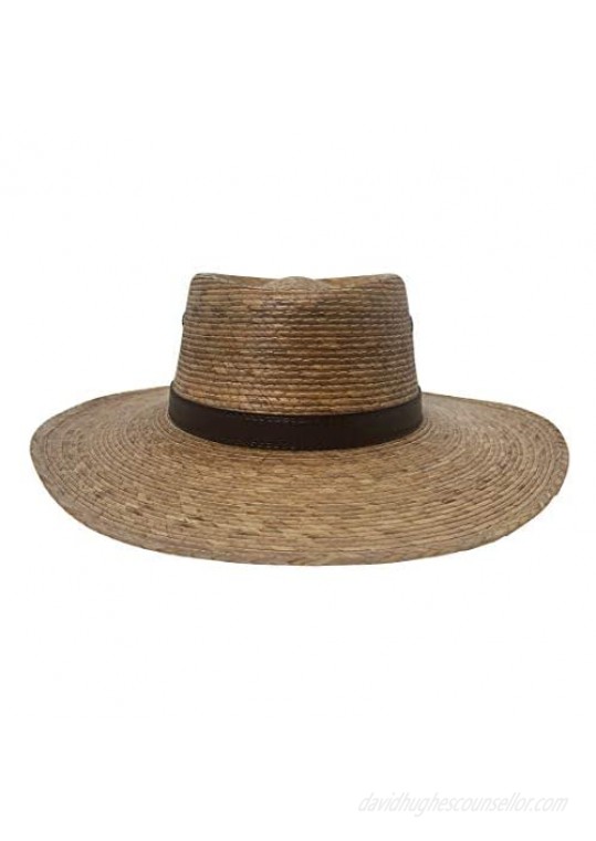 San Andreas Exports Angel Eyes Wide Brim Hat Handmade from Coconut Palm Leaves