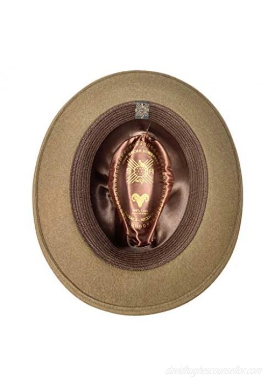 San Andreas Exports Short Brim Panama Hat Handmade from 100% Oaxacan Wool