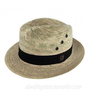 San Andreas Exports  Short Brim Panama Hat Handmade from Coconut Palm Leaves