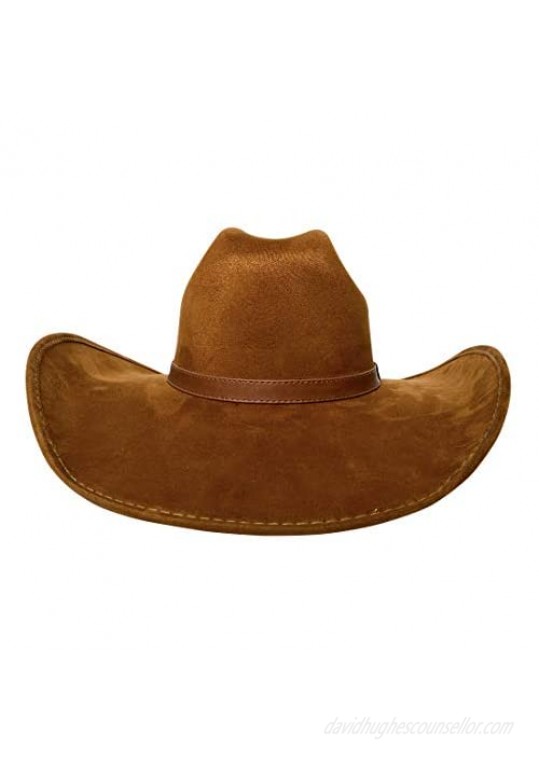 San Andreas Exports Wide Brim Cowboy Hat Handmade from 100% Oaxacan Suede
