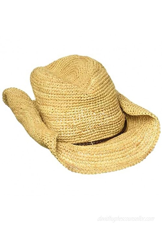 San Diego Hat Company Women's Ribbon Braid Hat With Five-Inch Brim