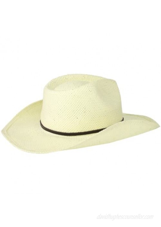 San Diego Hat Company Women's Soft Toyo Paper Cowboy Hat Cream One Size