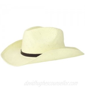 San Diego Hat Company Women's Soft Toyo Paper Cowboy Hat  Cream  One Size