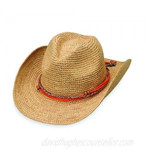 Wallaroo Hat Company Women’s Catalina Cowboy Hat – Raffia  Modern Cowboy  Designed in Australia