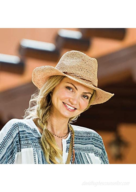 Wallaroo Hat Company Women’s Hailey Cowboy Hat – Raffia Modern Cowboy Designed in Australia