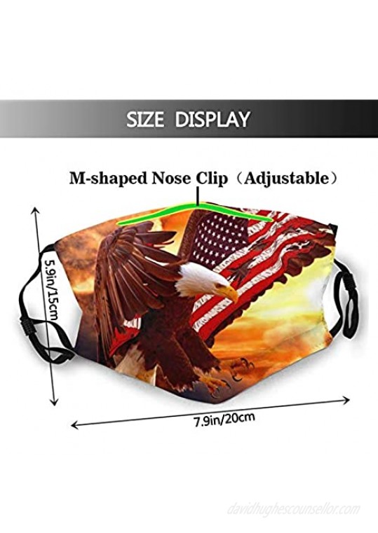 3pcs Face Mask with Filter Pocket Bandanas Balaclava Print Reusable Fabric Washable Face Mask for Men and Women(with 10 Filters)