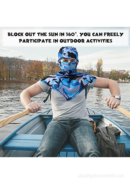 4 Piece Balaclava Face Covering Summer Balaclava Sun Protection Long Neck Cover for Men Women