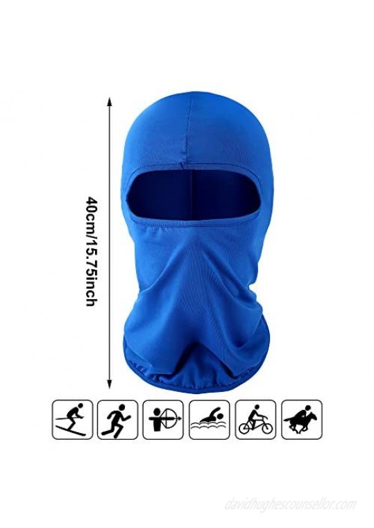 6 Pieces Balaclava Face Cover Sun Protection Cover Breathable Long Neck Cover for Outdoor Activities