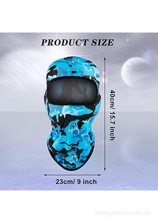 8 Pieces Sun Protection Balaclava Windproof Balaclava UV Protection Full Face Covering for Outdoor Sports
