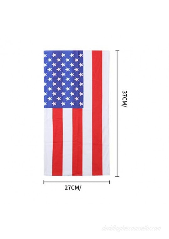 9 pcs Neck Gaiters American/US Flag Breathable Bandana Scarf Women Men