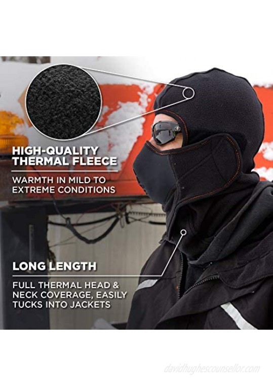 Balaclava with Detachable Heat Exchanger Face Mask Winter Ski Mask Ergodyne N-Ferno 6970 Black