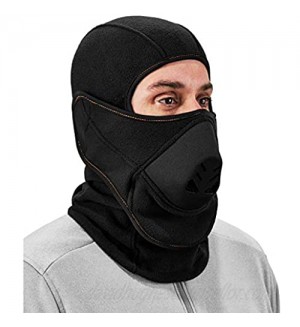 Balaclava with Detachable Heat Exchanger Face Mask  Winter Ski Mask  Ergodyne N-Ferno 6970 Black