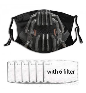 Bane Unisex Dust-Proof Face mask Washable Reusable with 6 Filters