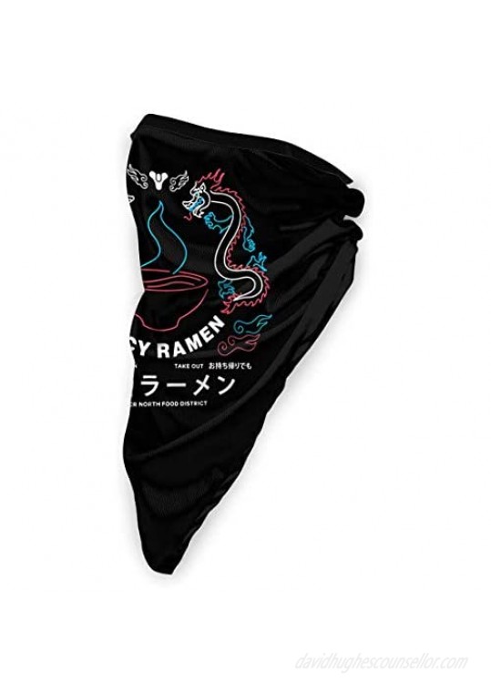 Destiny 2 Face Cover Windproof Sports Mask Multifunction Bandana Headwear Tube Mask Outdoor Balaclava Black