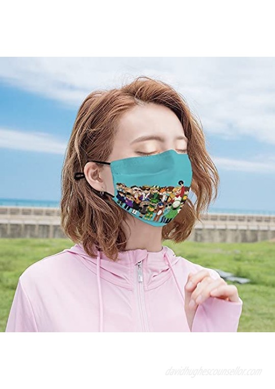 Dream SMP Lmanburg Merch Decor Mask Breathable Neck Gaiter Reusable Mouth Cover Face Decor Balaclava for Men and Women