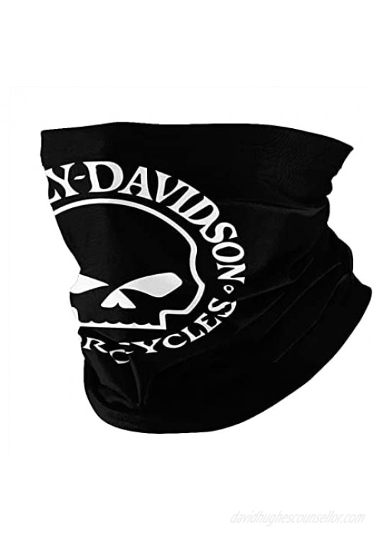 Harley Davidson Motorcycle Mask for Men Women Neck Gaiter Face Mask Bandana Balaclava Scarf with 2 Filter
